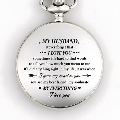 To My Husband, Never Forget That I Love You, Heart And Arrow