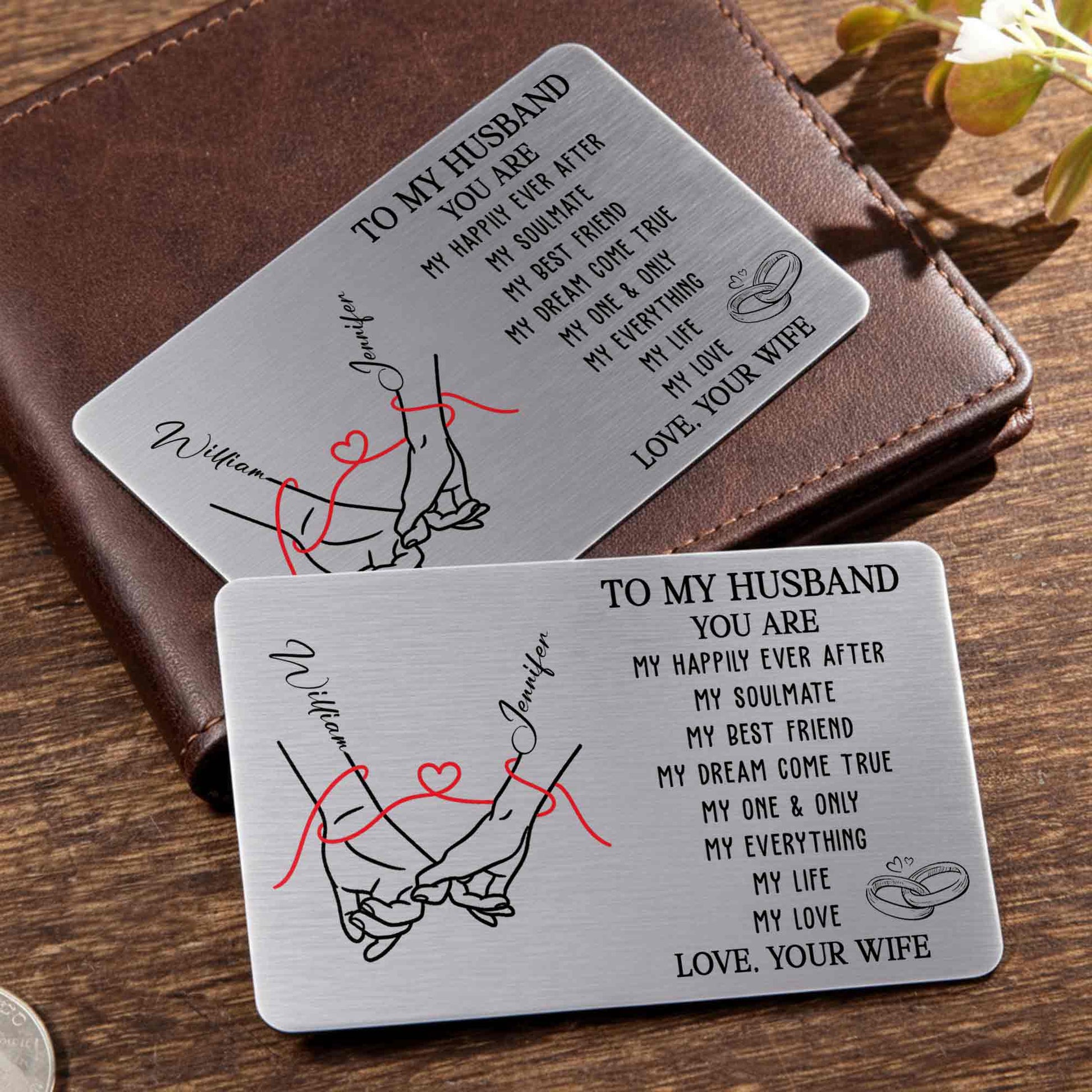 To My Husband You Are My Happily Ever After Holding Hands Red Thread