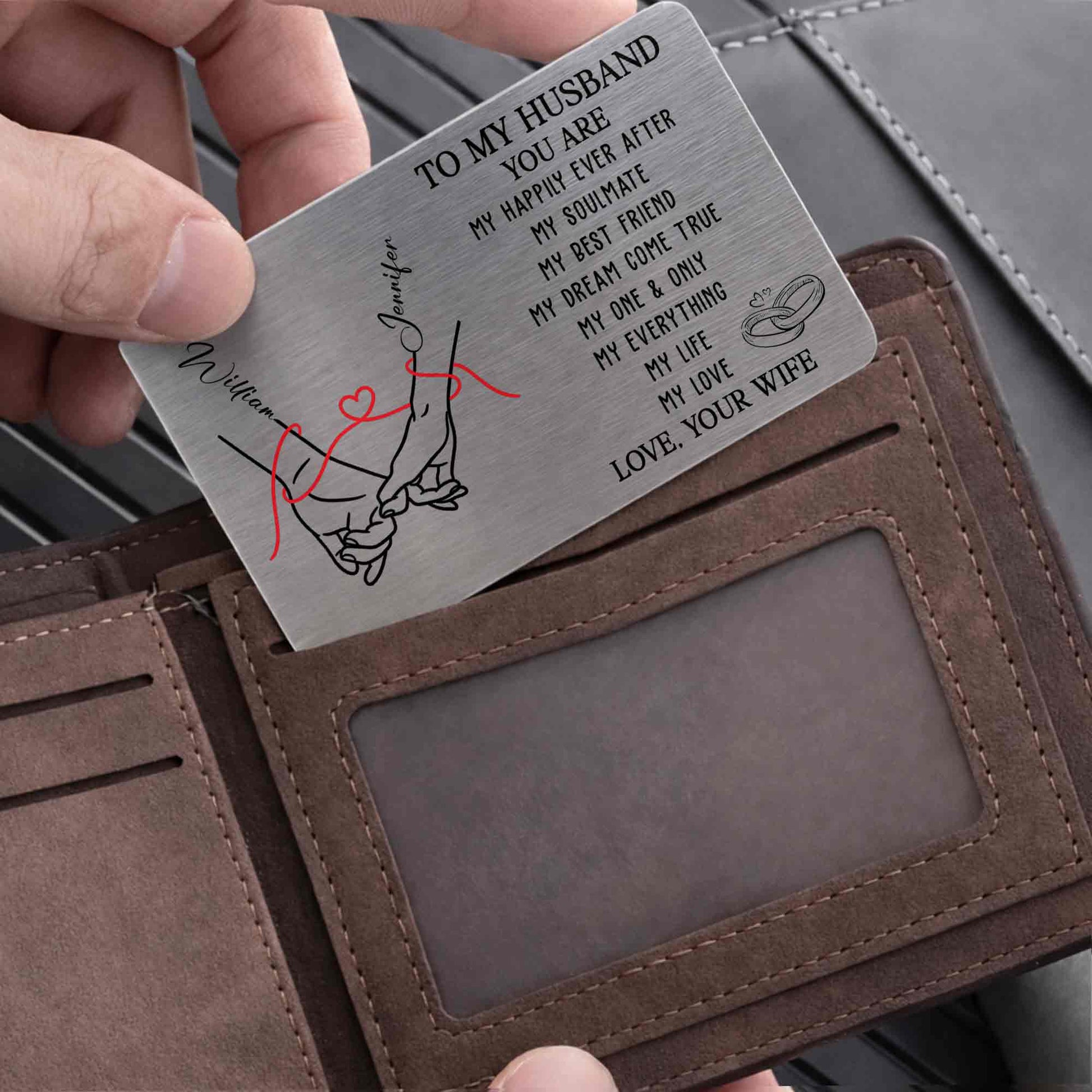 To My Husband You Are My Happily Ever After Holding Hands Red Thread