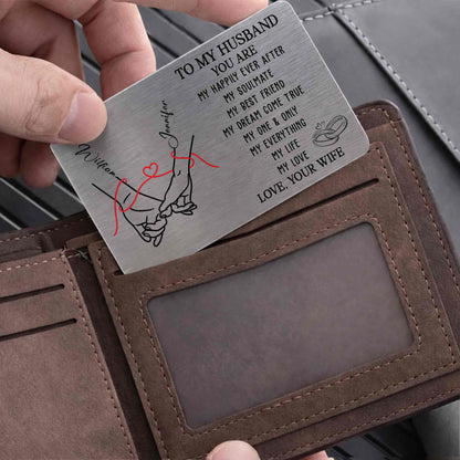 To My Husband You Are My Happily Ever After Holding Hands Red Thread