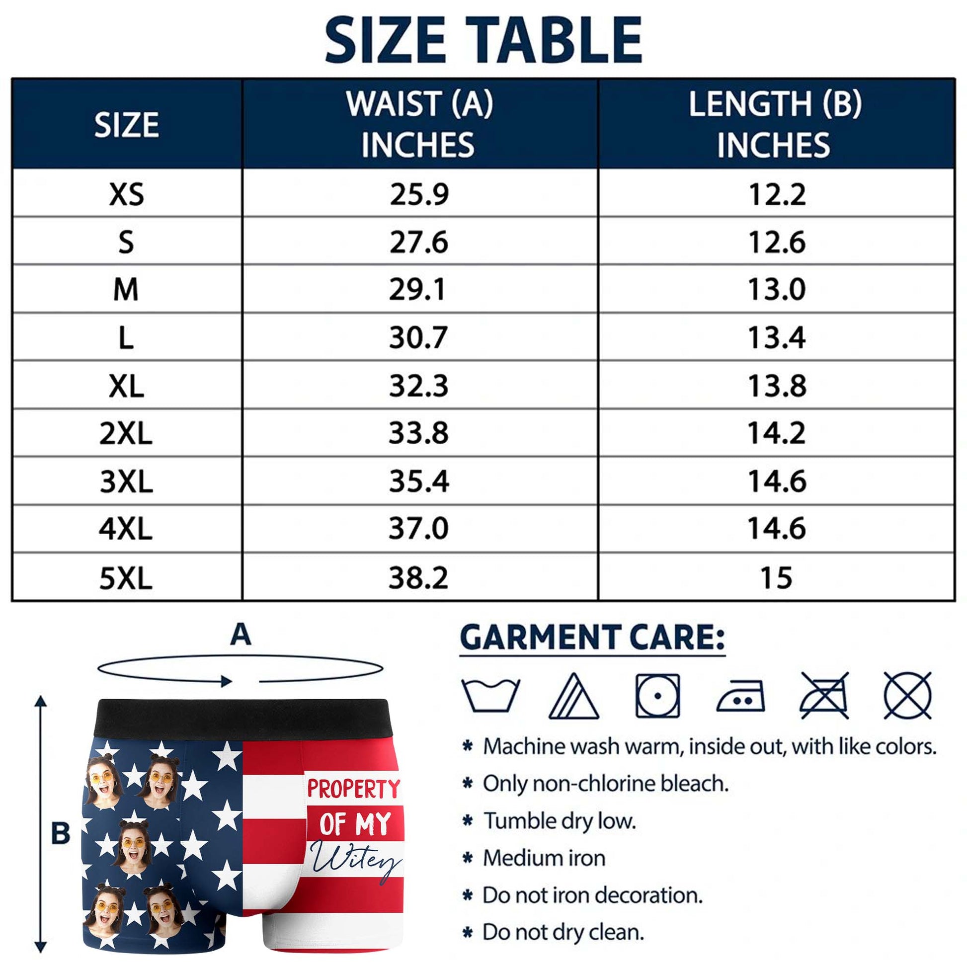 Property Of My Wifey American Flag With Custom Face