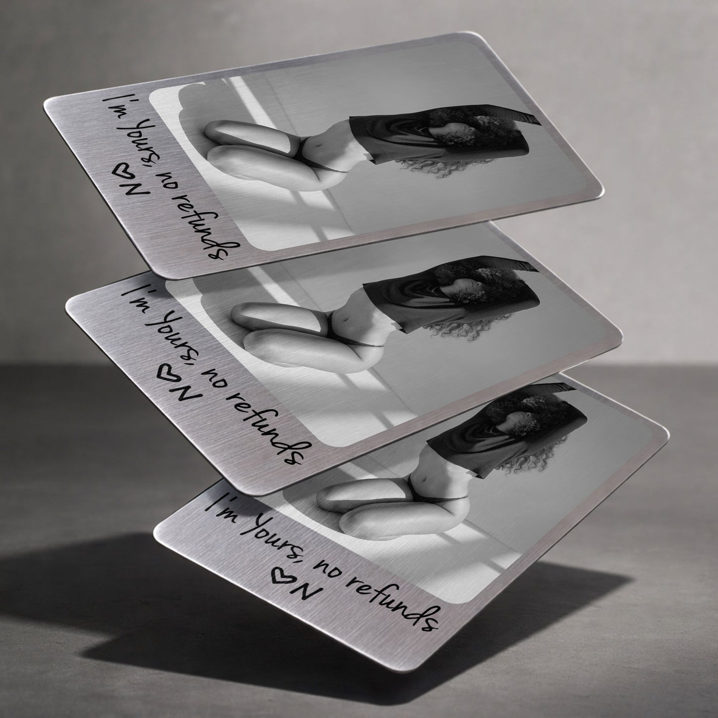 I'm Yours No Refunds Custom Photo Personalized Wallet Insert