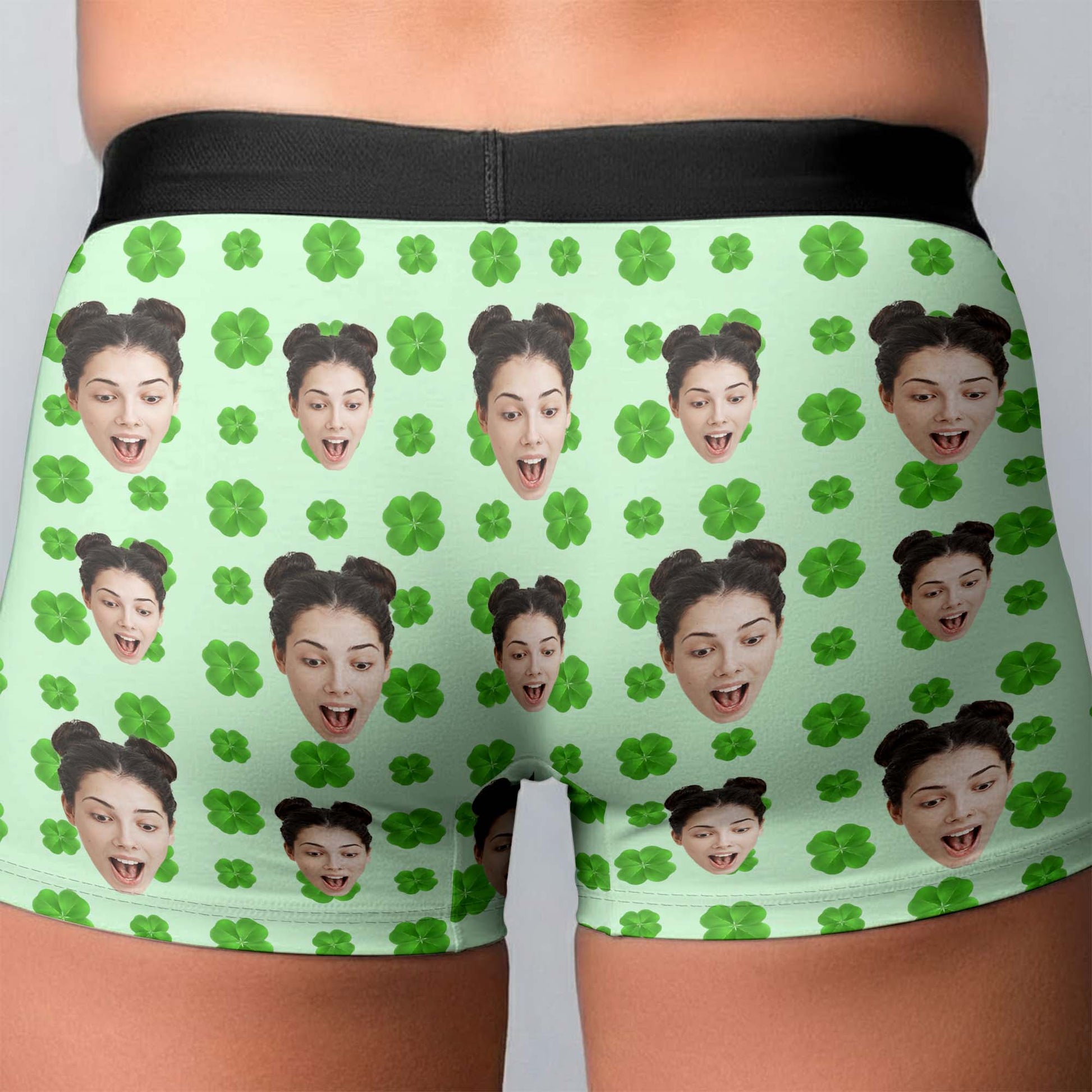 Rub For Luck Lucky Charm Clover And Zipper Face Photo