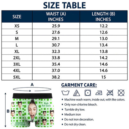 Rub For Luck Lucky Charm Clover And Zipper Face Photo