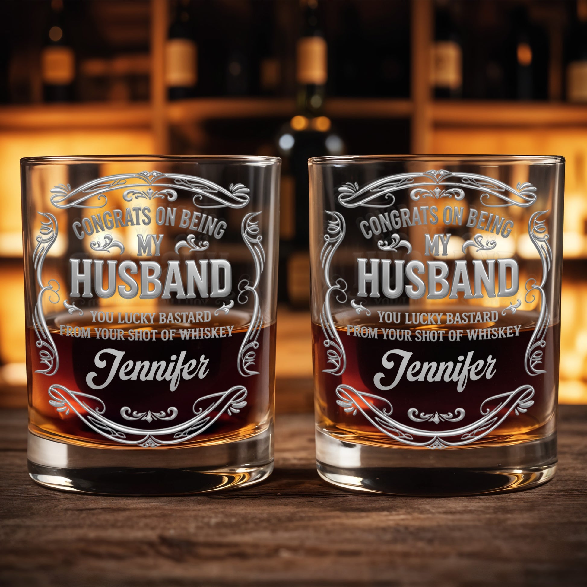 Congrats On Being My Husband, Ornamental Design