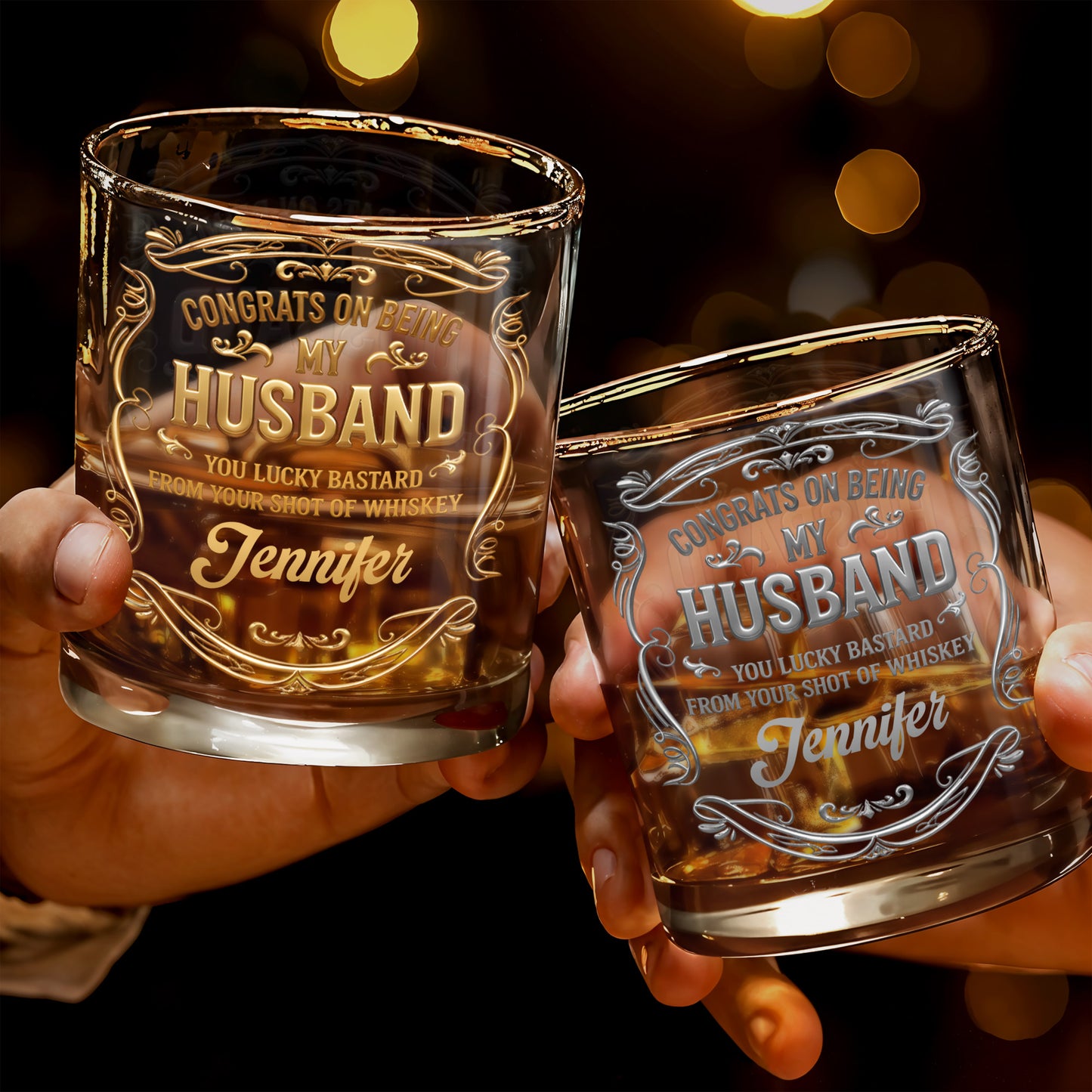 Congrats On Being My Husband, Ornamental Design