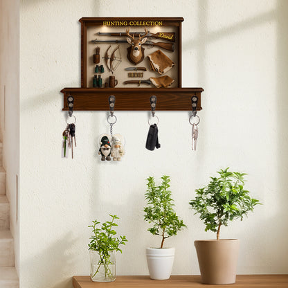 Exquisite Hunting Tools and Trophy Collection - Personalized Key Holder - HTG003_KHO