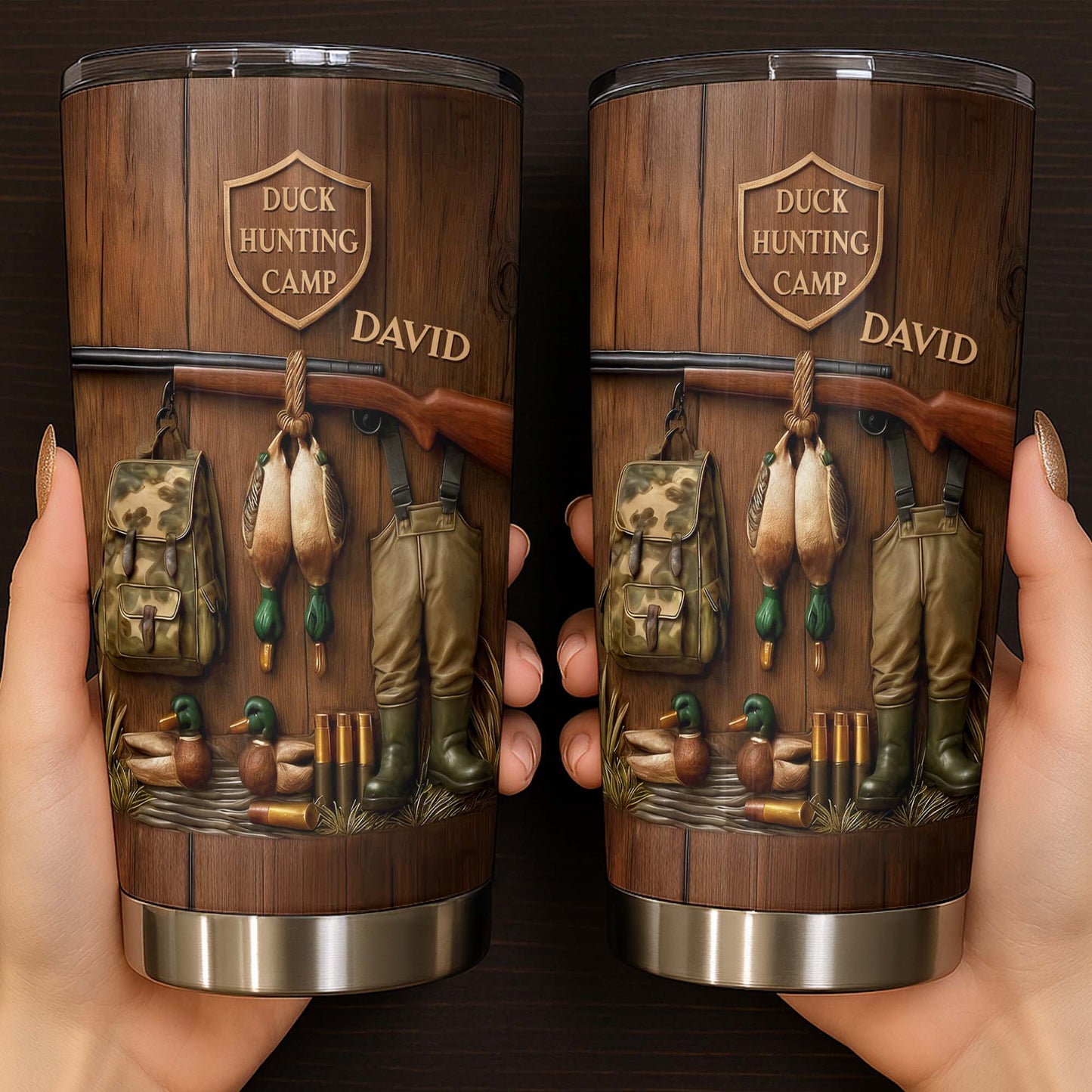 Duck Hunting Camp, Ducks And Gear Design