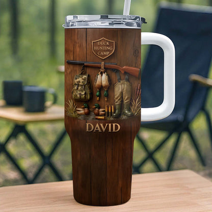 Duck Hunting Camp With Ducks And Gear