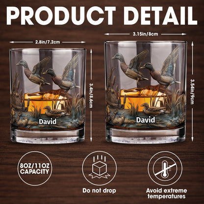 Customize This Beautiful Glass With Ducks And Nature