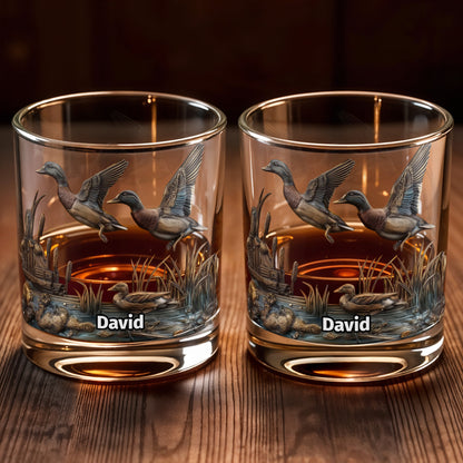 Customize This Beautiful Glass With Ducks And Nature