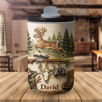 The Great Outdoors Hunter Spirit with Buck and Rifle