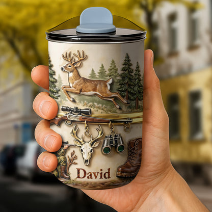 The Great Outdoors Hunter Spirit with Buck and Rifle