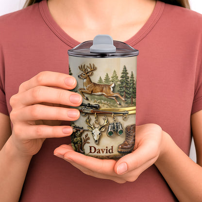 The Great Outdoors Hunter Spirit with Buck and Rifle