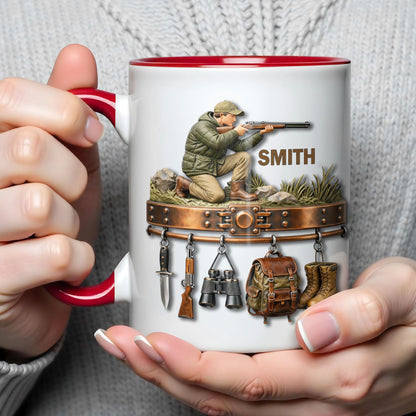 Born To Hunt With Gear Rack Rifle Binoculars And Backpack