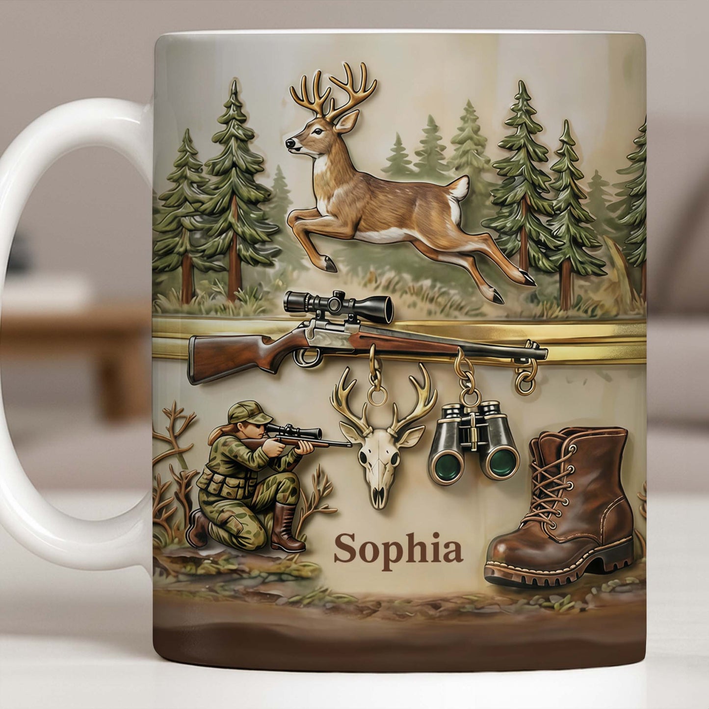 A Hunter's Passion With Deer And Rifle