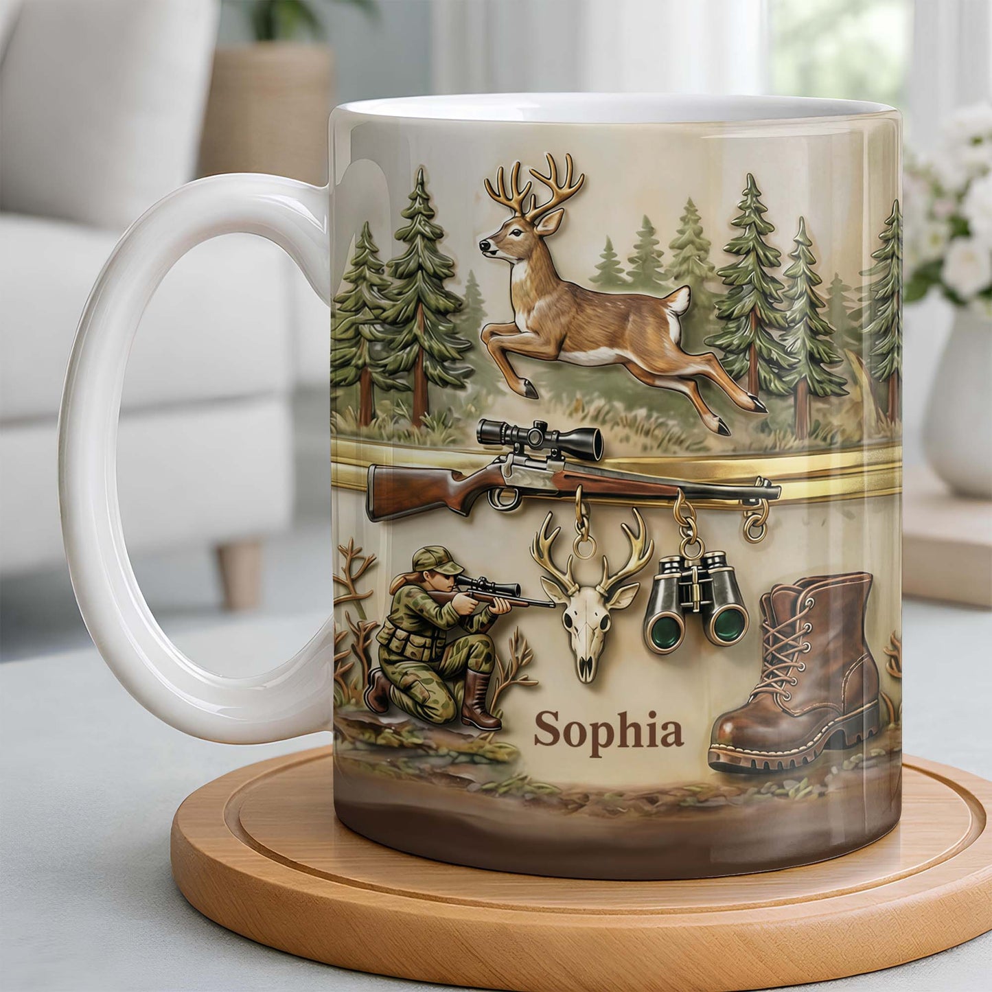 A Hunter's Passion With Deer And Rifle