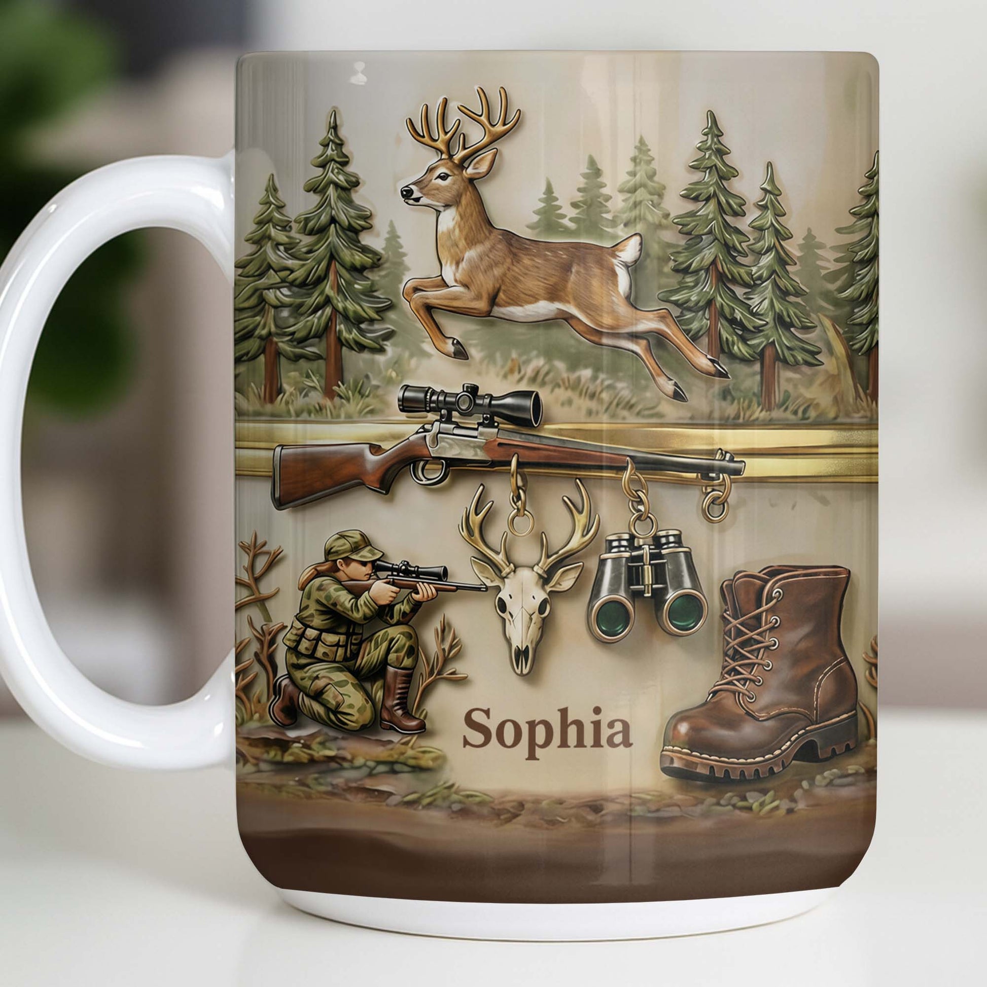 A Hunter's Passion With Deer And Rifle