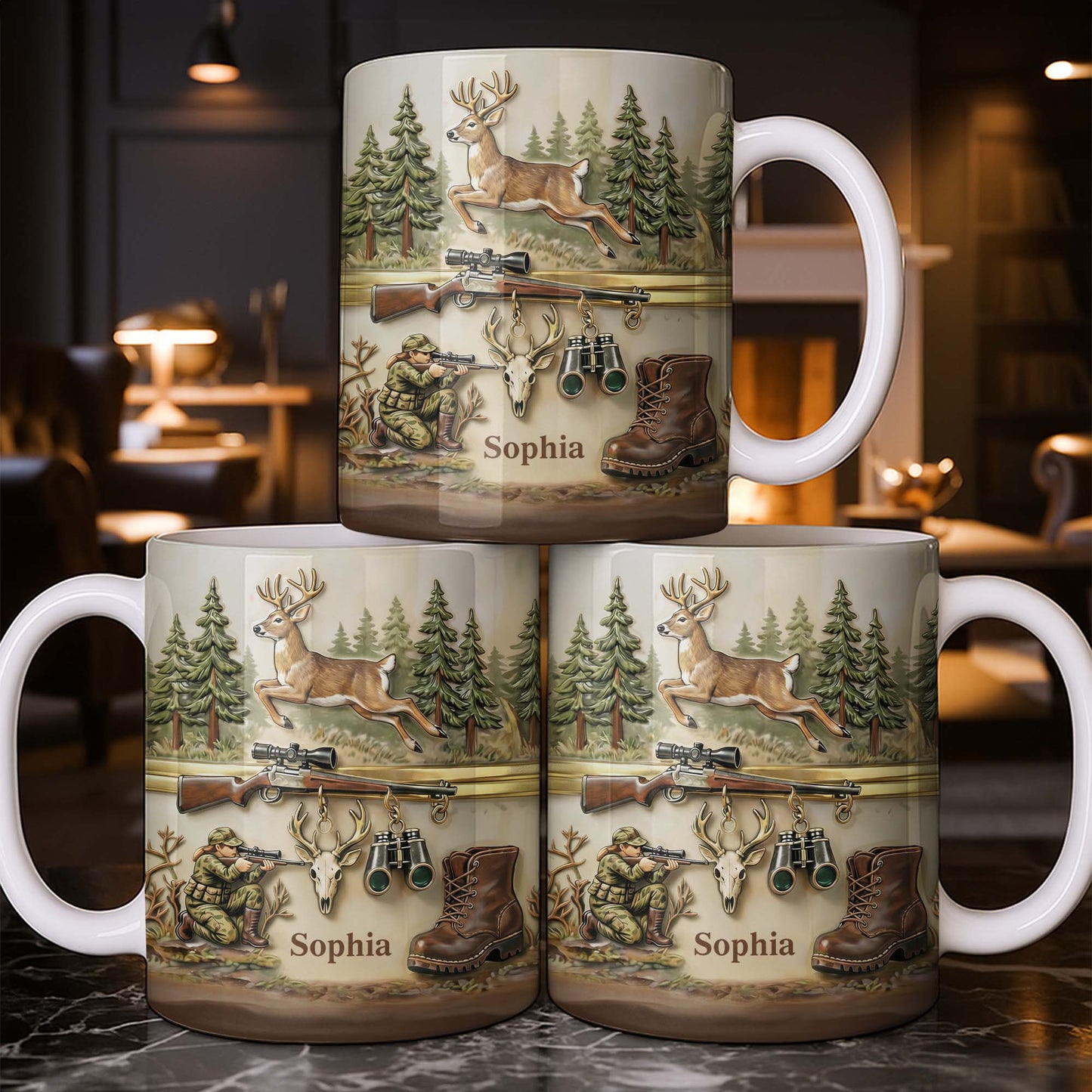 A Hunter's Passion With Deer And Rifle