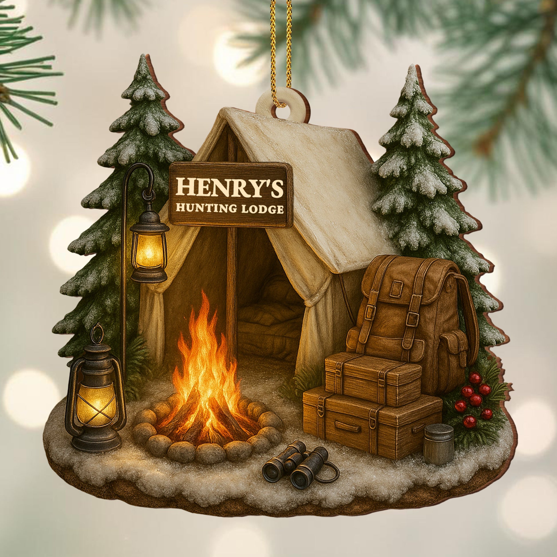 Cozy Campfire Scene, Perfect for Customization