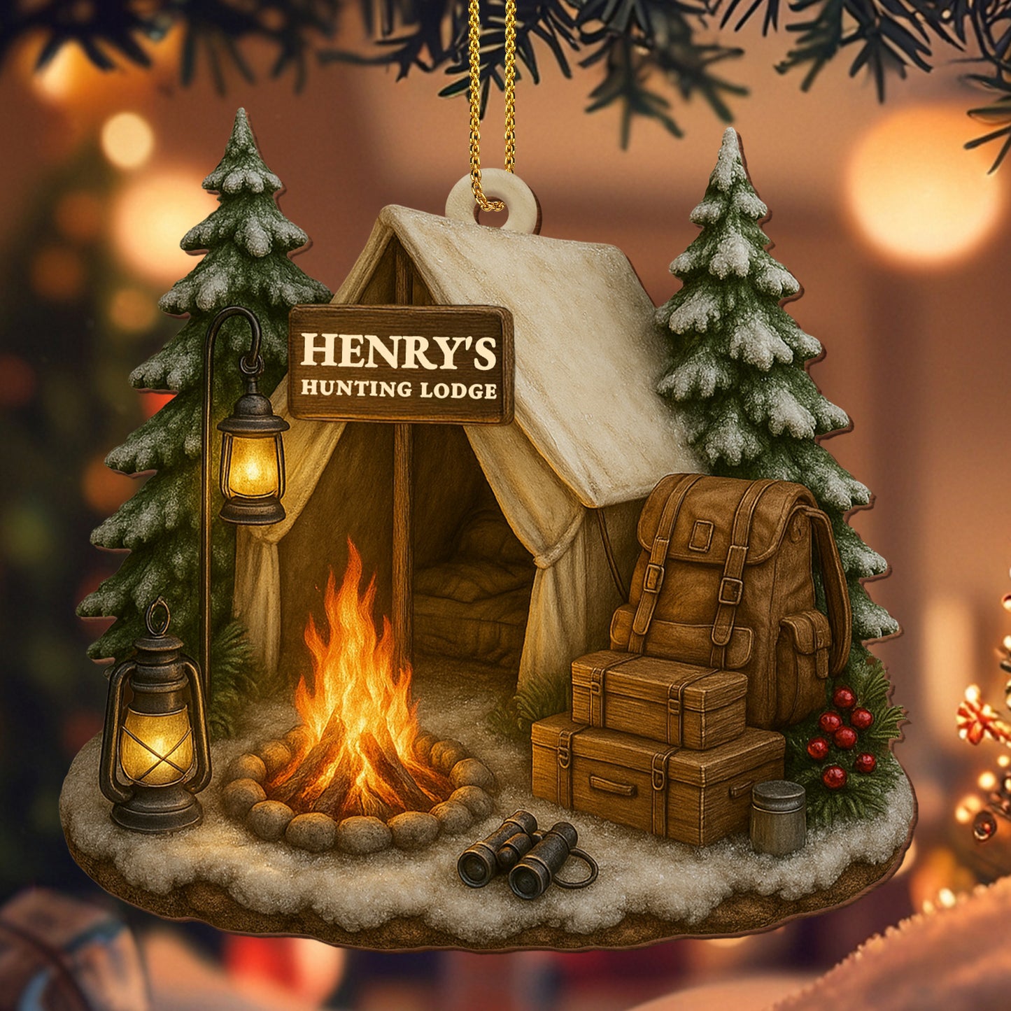 Cozy Campfire Scene, Perfect for Customization