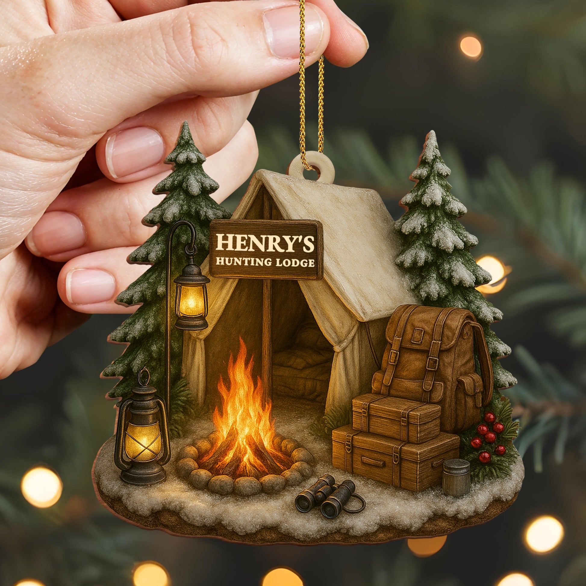 Cozy Campfire Scene, Perfect for Customization