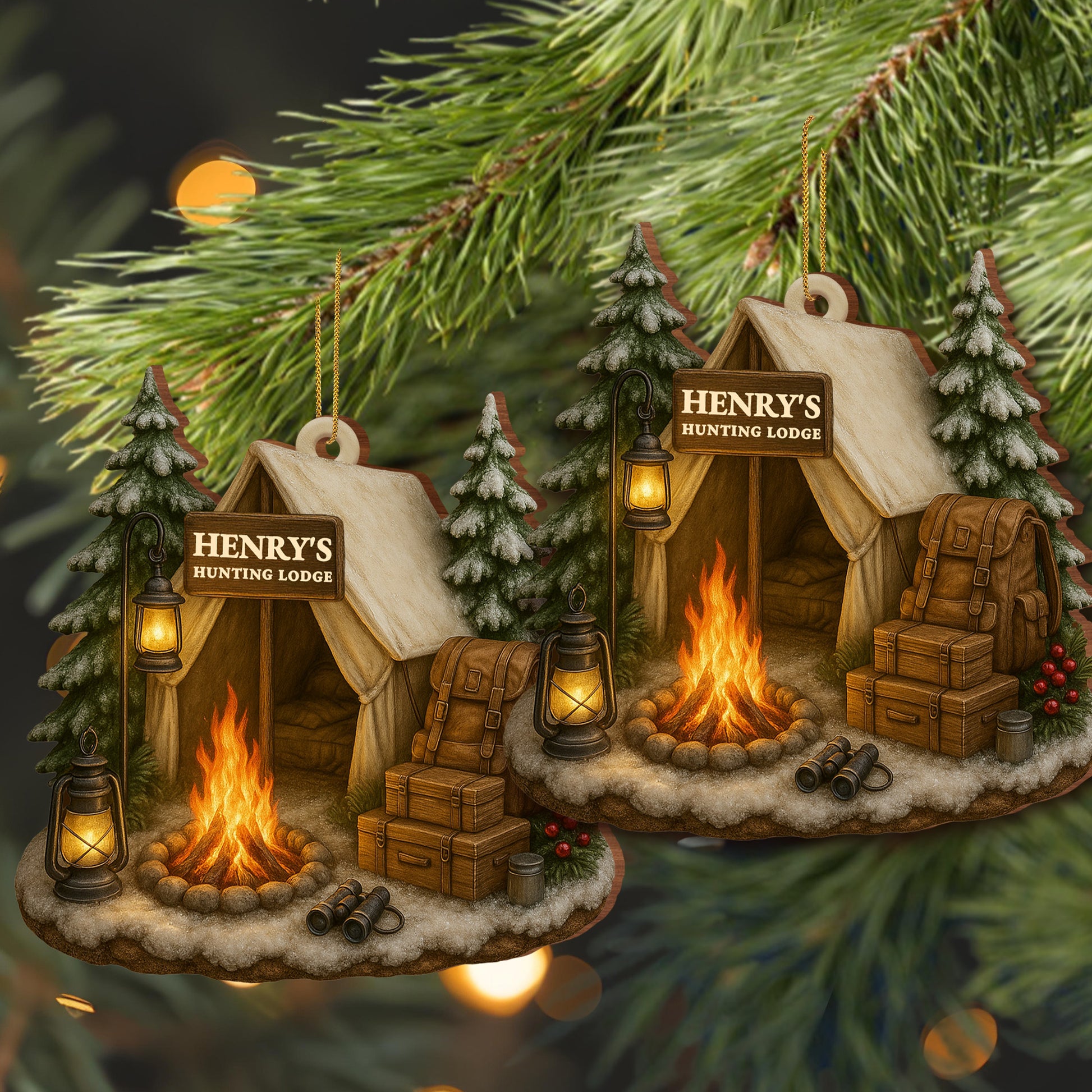 Cozy Campfire Scene, Perfect for Customization