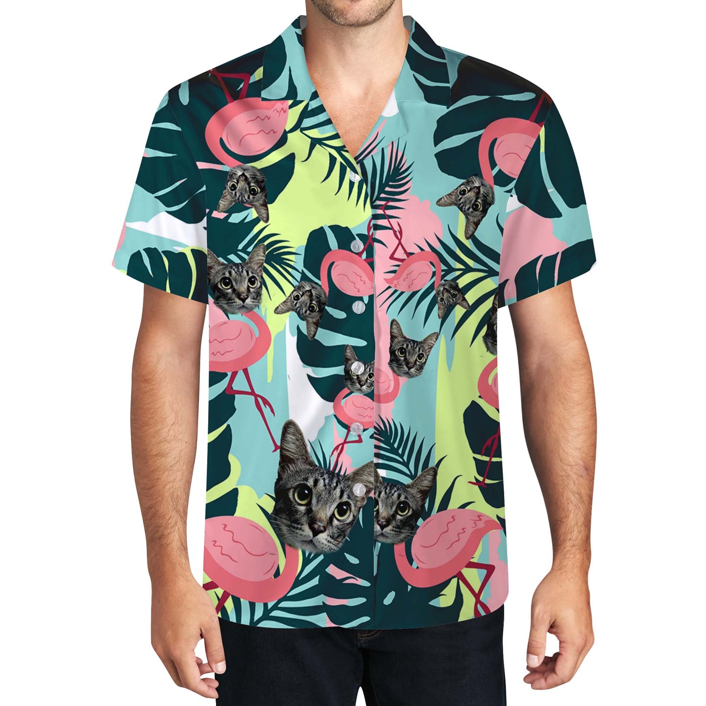 Camisa hawaiana personalizada con su foto - Camisa hawaiana unisex personalizada - HW_LL02