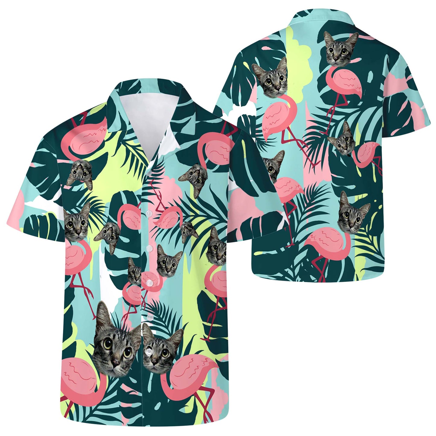 Camisa hawaiana personalizada con su foto - Camisa hawaiana unisex personalizada - HW_LL02