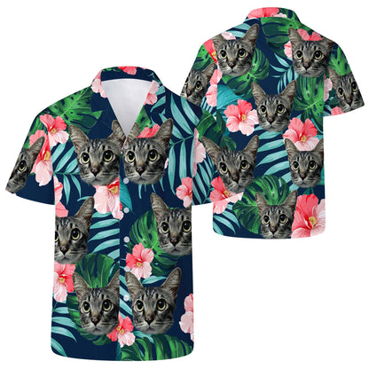 Camisa hawaiana personalizada con su foto - Camisa hawaiana unisex personalizada - HW_LL04