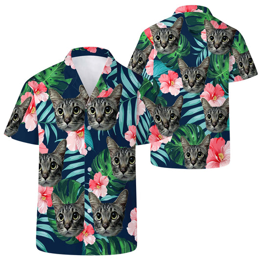 Camisa hawaiana personalizada con su foto - Camisa hawaiana unisex personalizada - HW_LL04