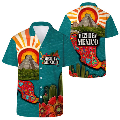 HECHO EN MEXICO - Personalized Unisex Hawaiian Shirt - HW_MX13