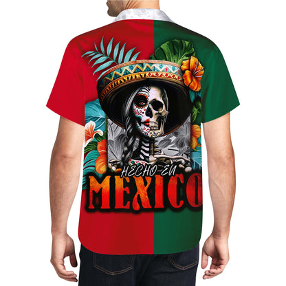 Hecho En Mexico - Camisa Hawaiana Unisex Personalizada - HW_MX16
