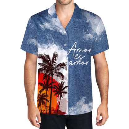 Amor es Amor - Personalized Unisex Hawaiian Shirt - HW_MX47