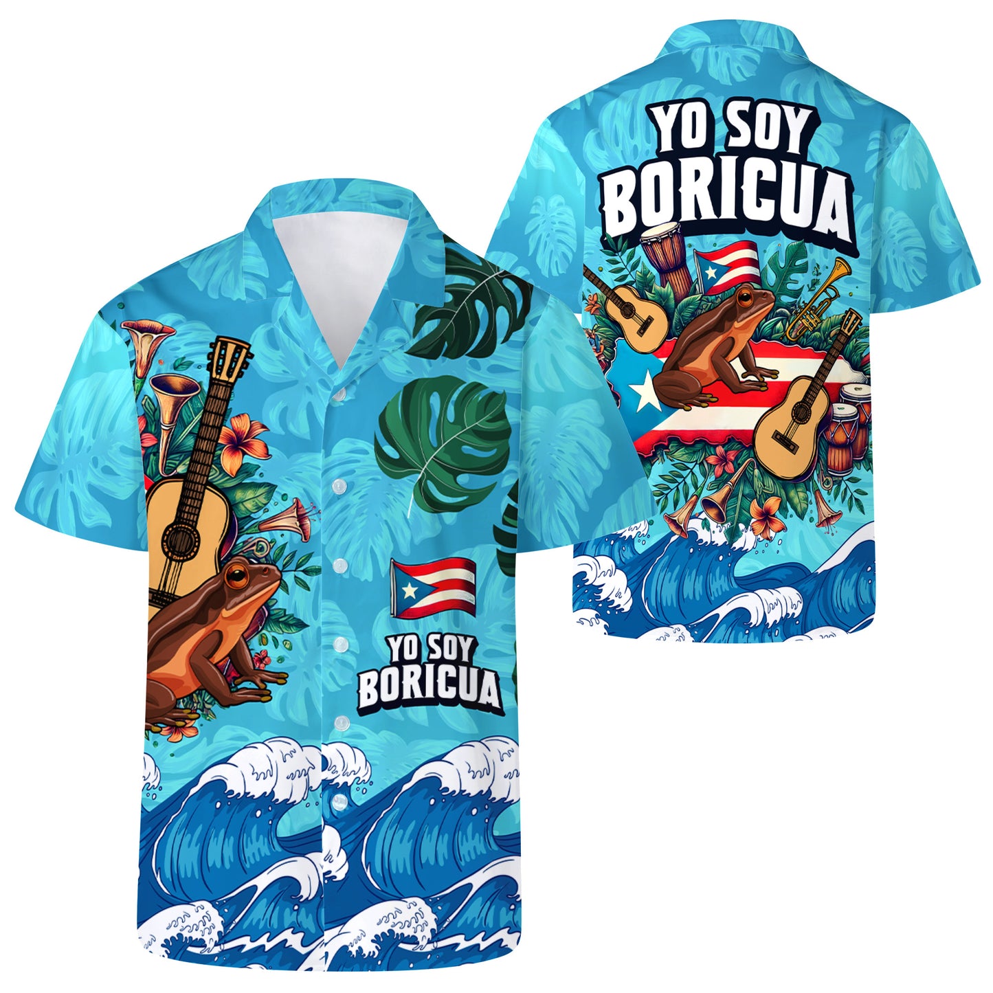 Yo Soy Boricua - Personalized Custom Unisex Hawaiian Shirt - LA003_HW