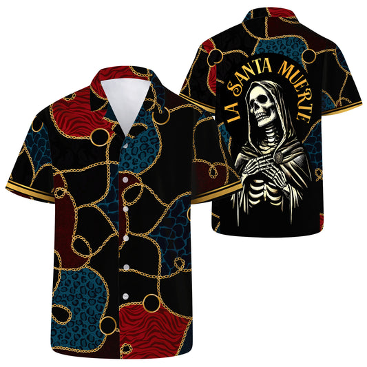 La Santa Muerte - Personalized Unisex Hawaiian Shirt - HW_MX55