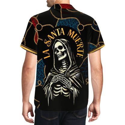 La Santa Muerte - Camisa Hawaiana Unisex Personalizada - HW_MX55