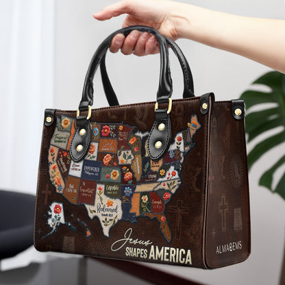 Jesus Shapes America - Leather Handbag - IND02