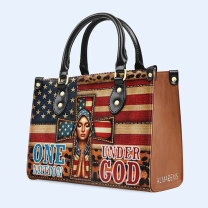 One Nation Under God - Leather Handbag - IND04