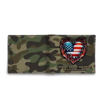 The Heart Of Every Soldier - Men's Women Leather Wallet - IND07