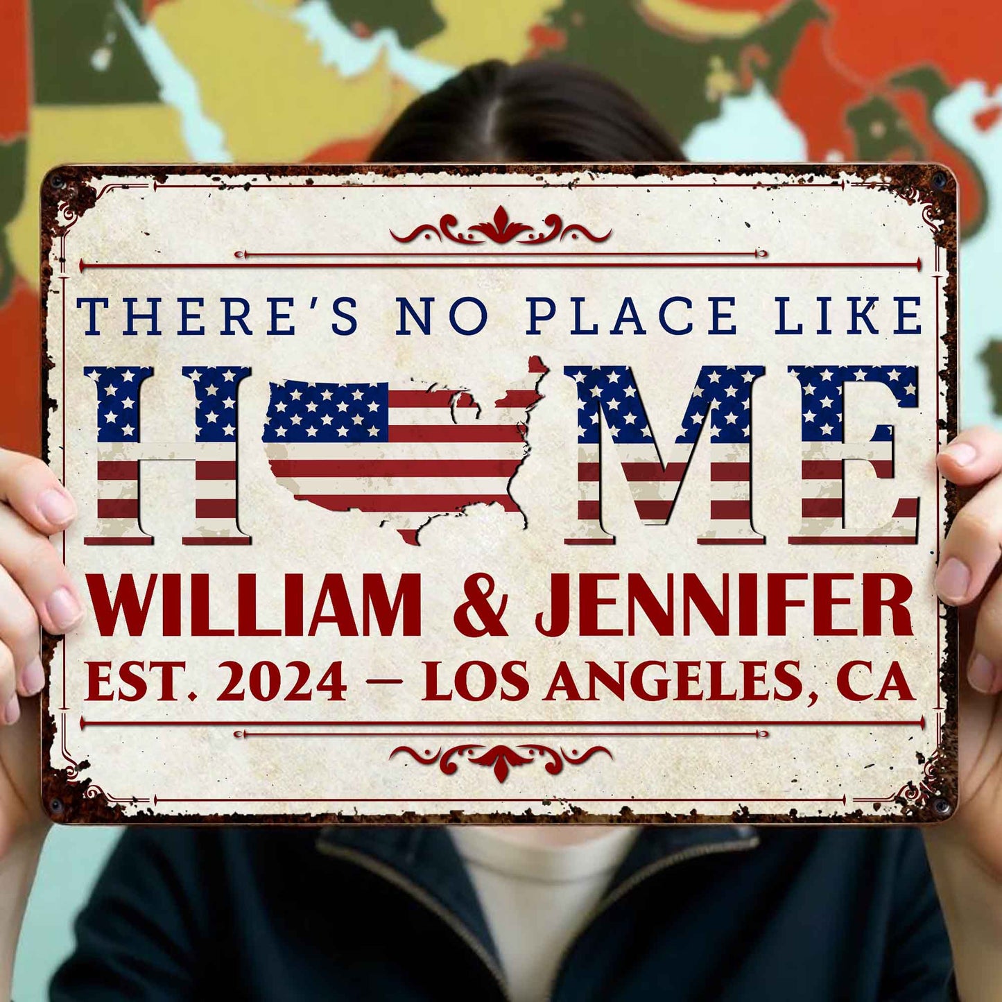 There's No Place Like Home With American Flag