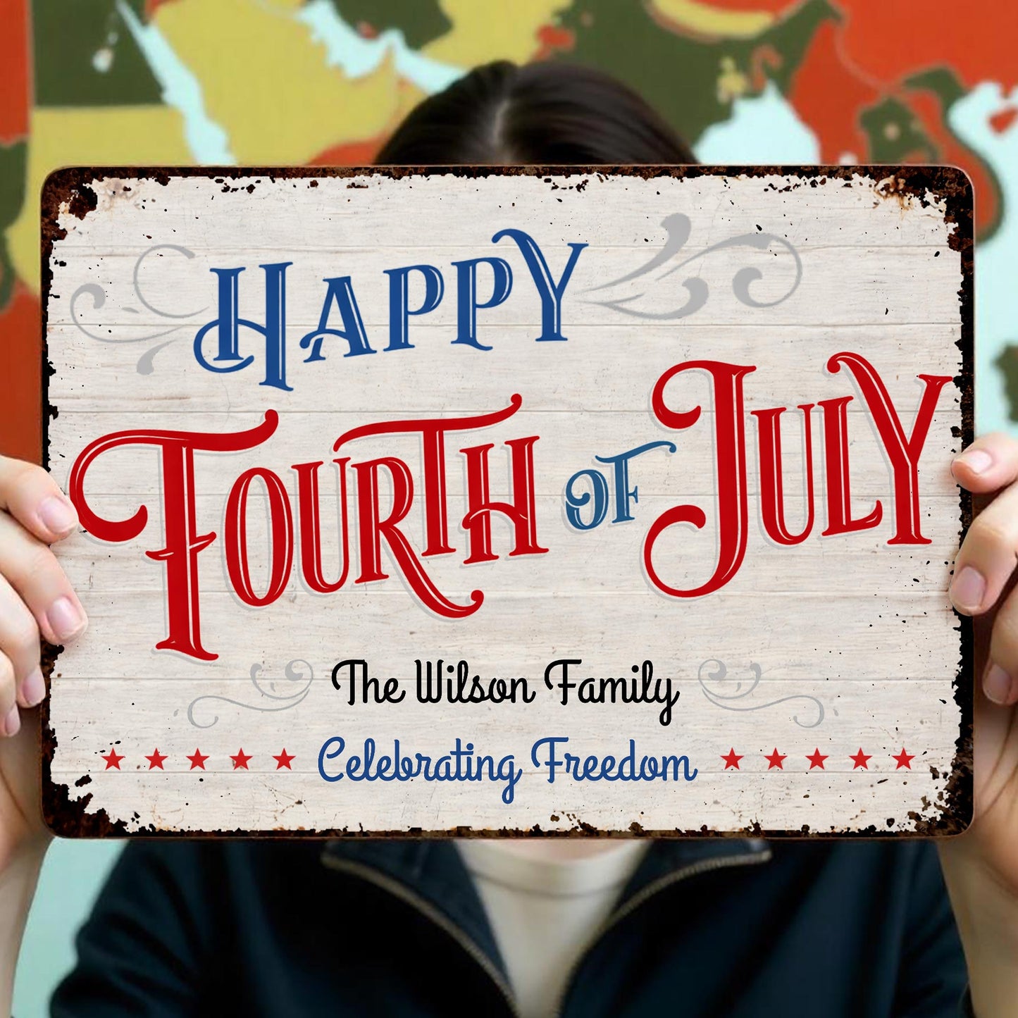 Happy Fourth Of July Celebrating Freedom