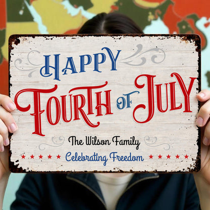 Happy Fourth Of July Celebrating Freedom