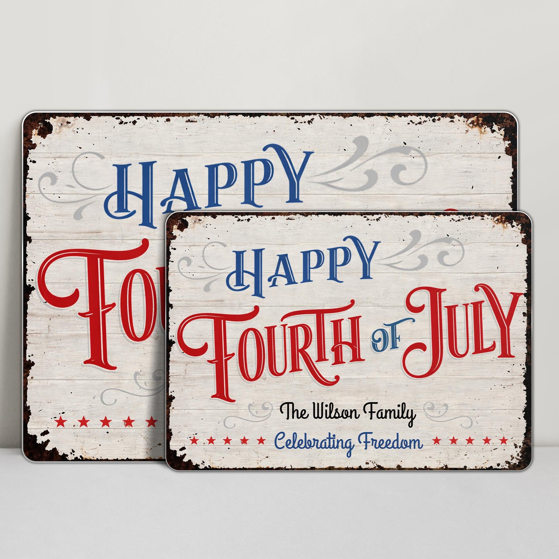 Happy Fourth Of July Celebrating Freedom