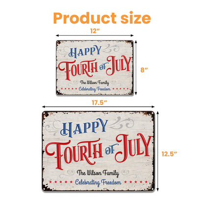 Happy Fourth Of July Celebrating Freedom