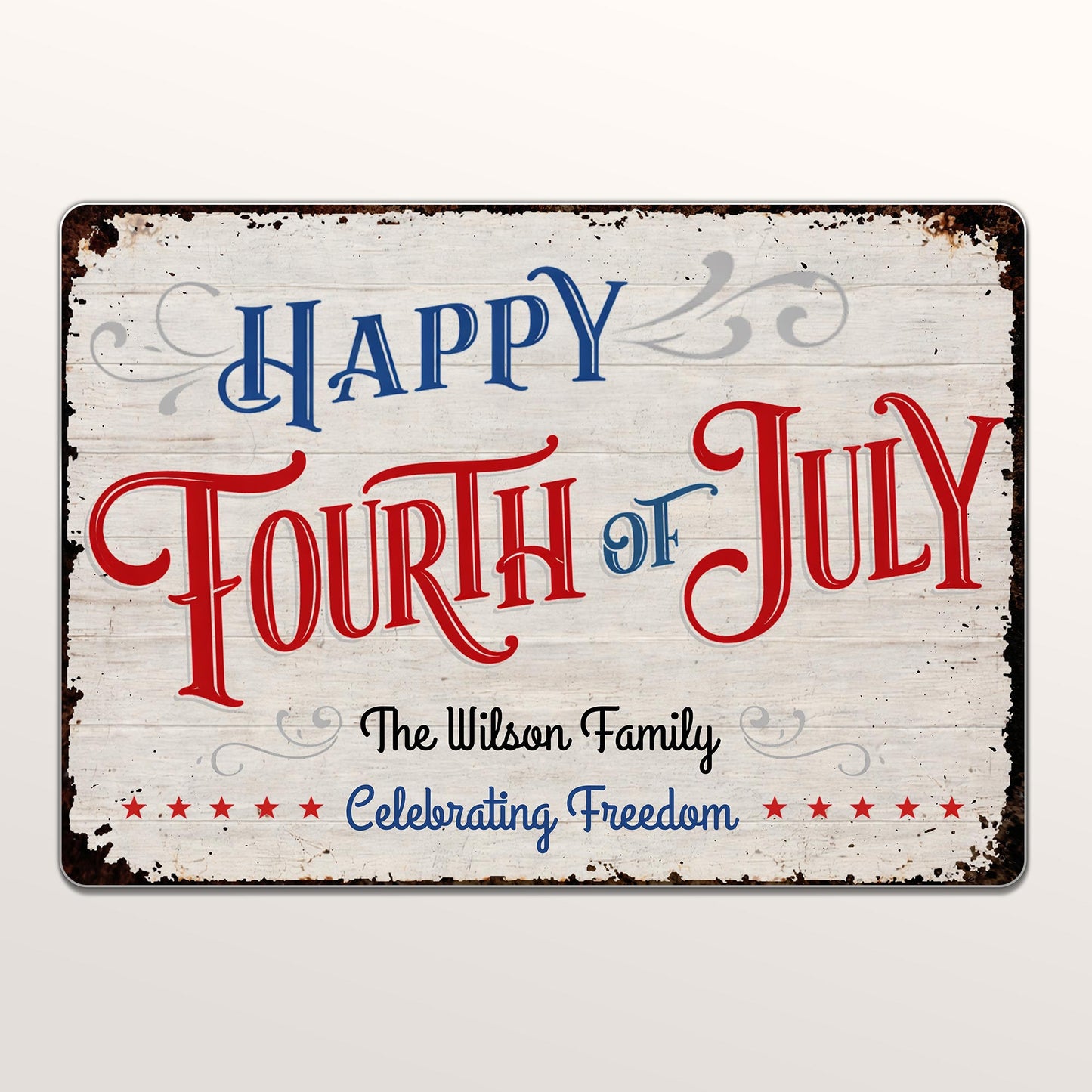 Happy Fourth Of July Celebrating Freedom