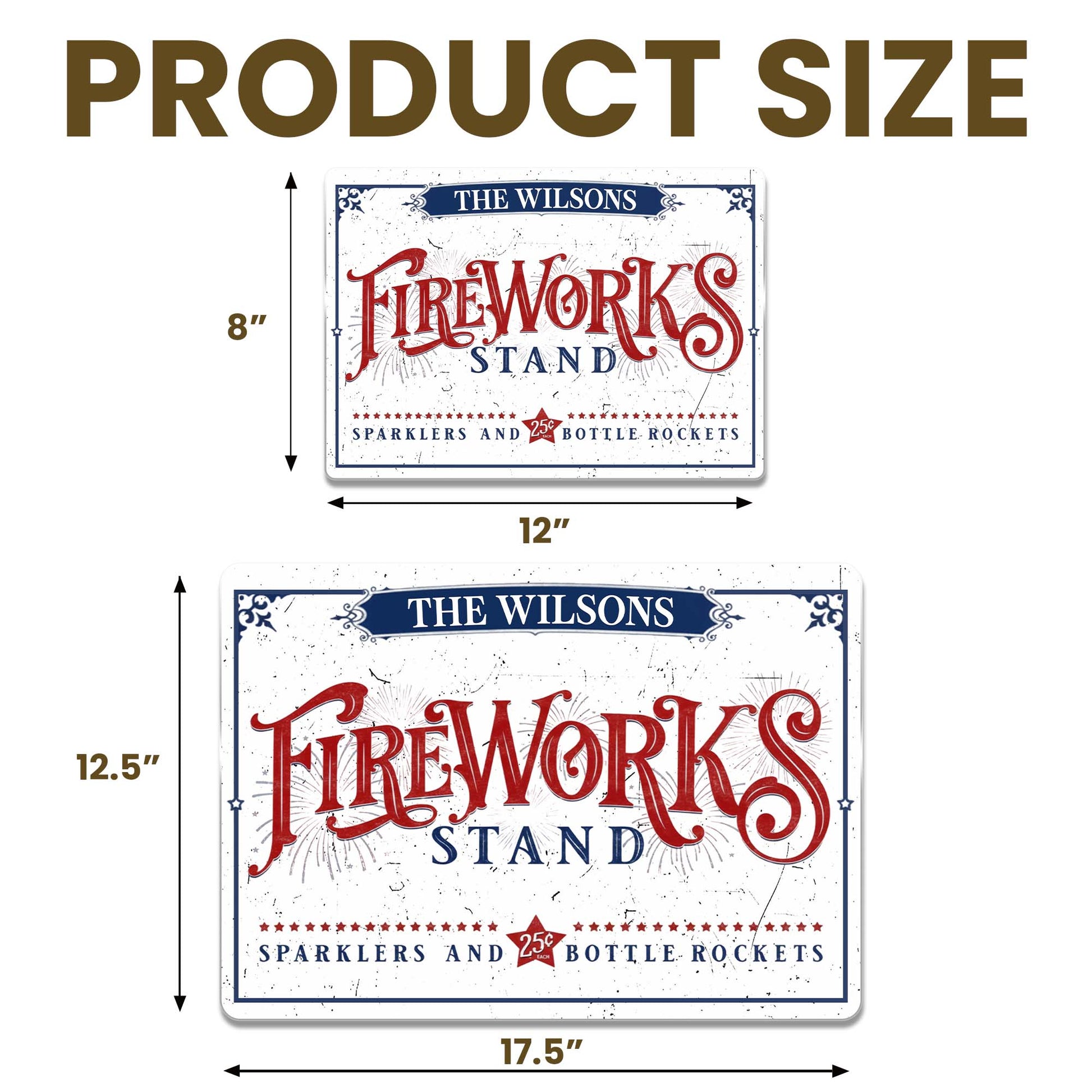 Fireworks Stand With Sparklers And Bottle Rockets Decor