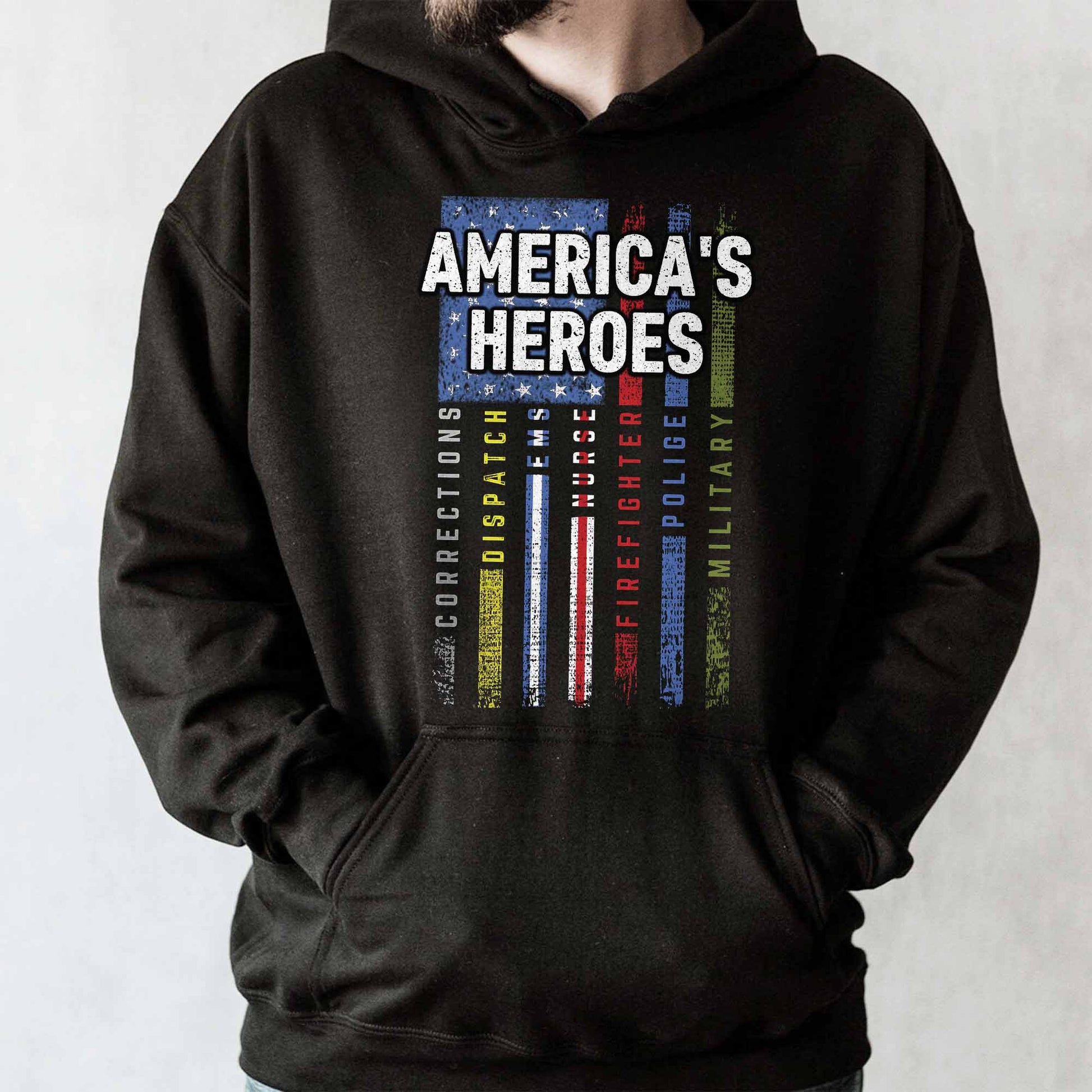 America's Heroes American Flag Design