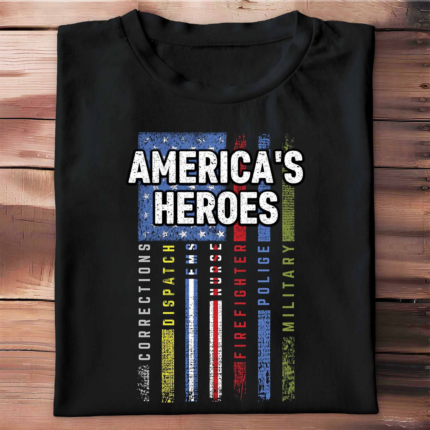 America's Heroes American Flag Design