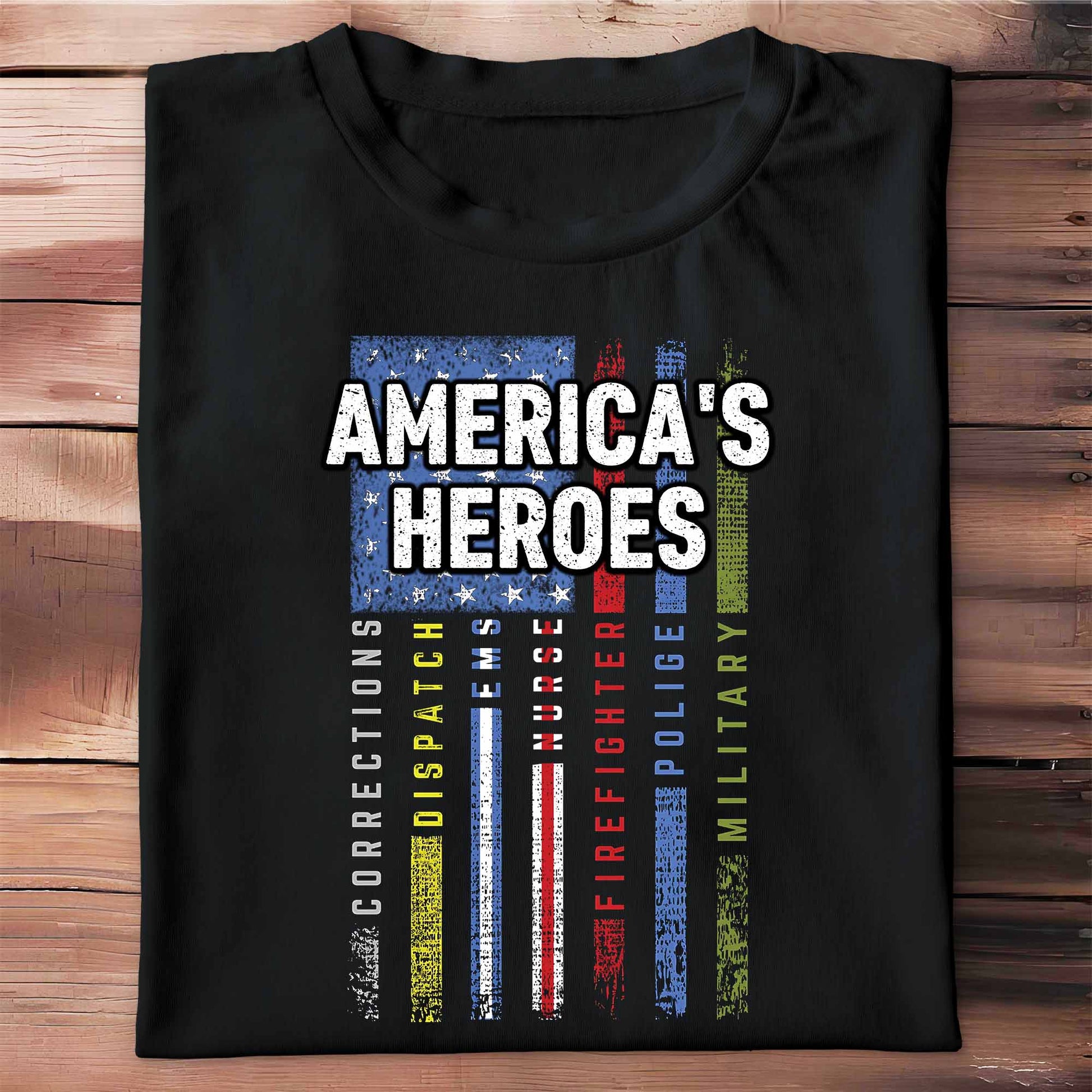 America's Heroes American Flag Design
